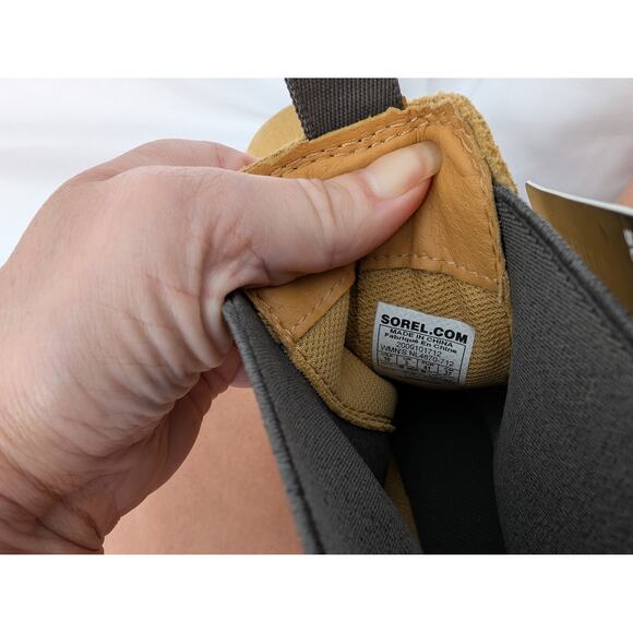 Sorel Women's Hi-Line Chelsea Waterproof Suede Geo Yellow Size 10 - Picture 9 of 9